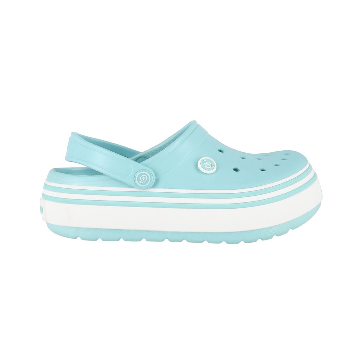 BAMERS - Zuecos Plataforma Mujer Celeste Bamers Airline