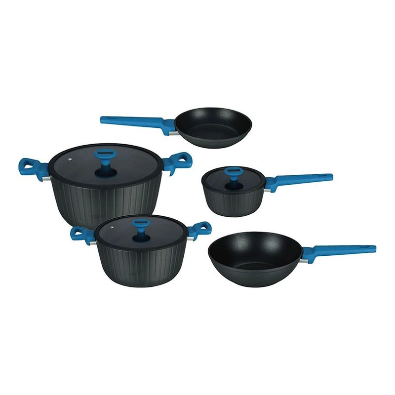 KITCHENWARE - Batería De Cocina Camden Kitchenware 8 Piezas Antiadherente