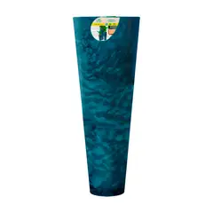 VERDY - Maceta Alcántara 32x100cms Azul Índigo Efecto Marmoleado