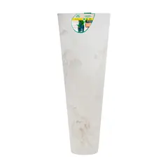 VERDY - Maceta Alcántara 32x100cms Blanco Efecto Marmoleado