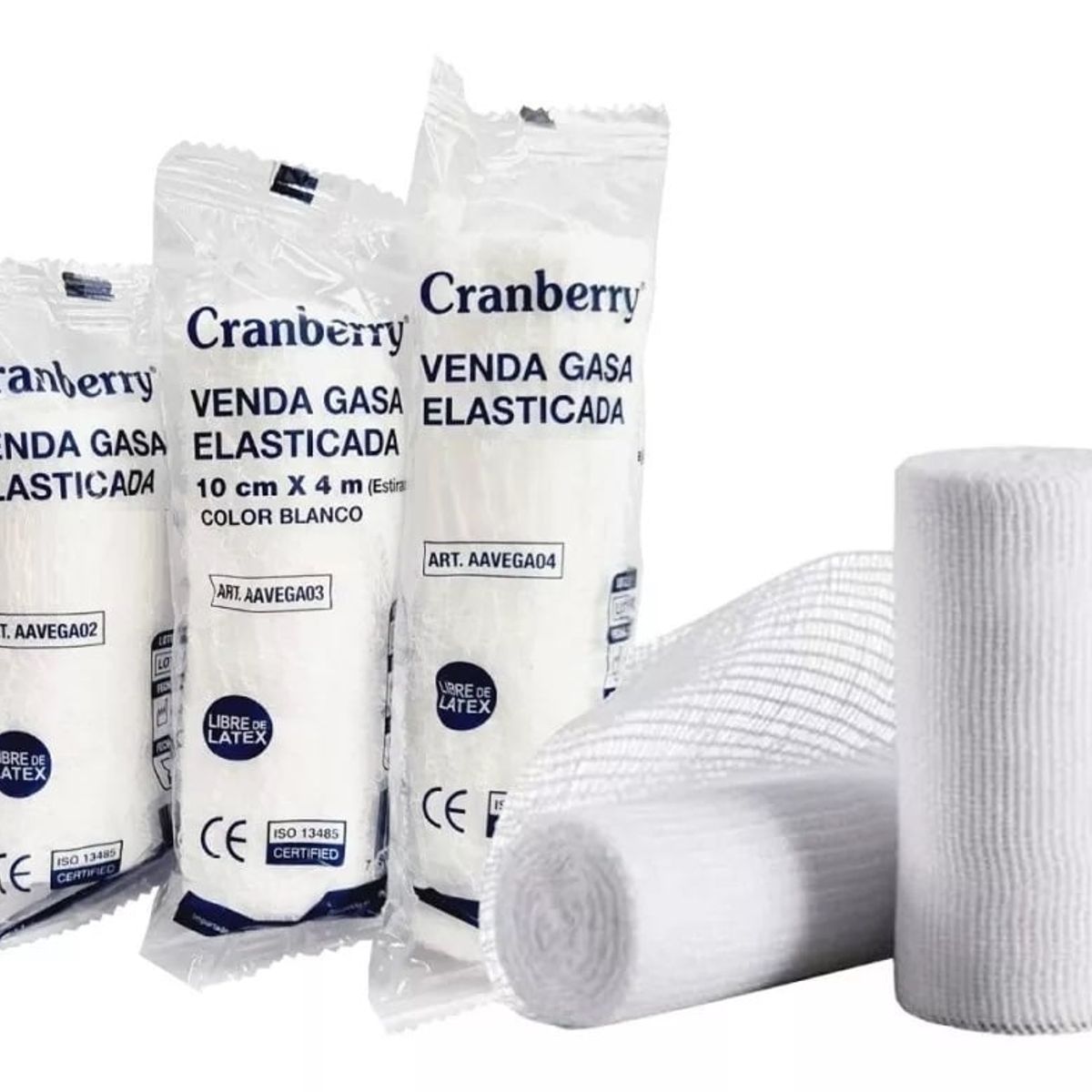 CRANBERRY - Venda Gasa Elastica Cranberry De 10cm X 4cm Caja X 20 Unidades