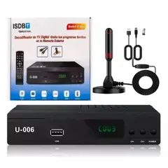 SMARTY - Kit Decodificador Tv Digital Hd mas Antena Para Televisores Antiguos