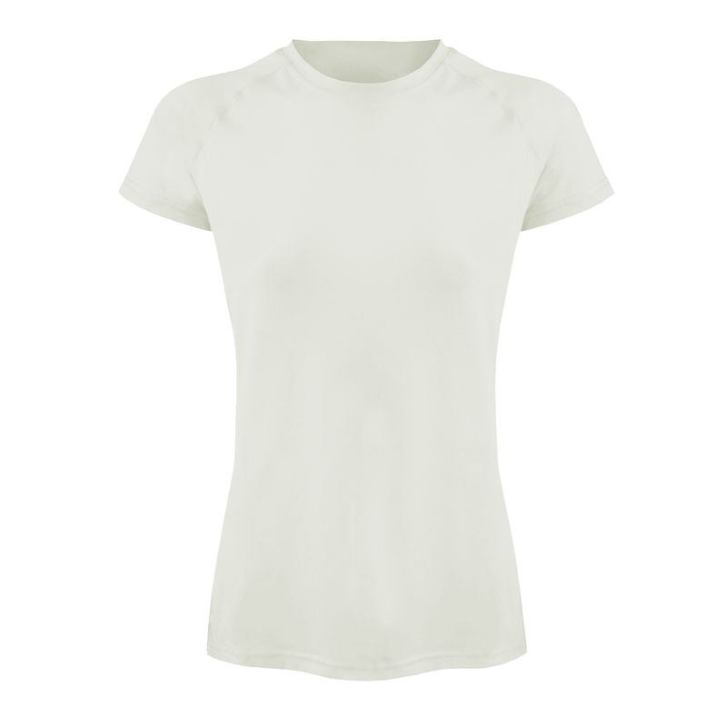 ANDESLAND OUTDOOR APPAREL - Polera Dry Fit Manga Corta Bangsi Essential Crema Mujer