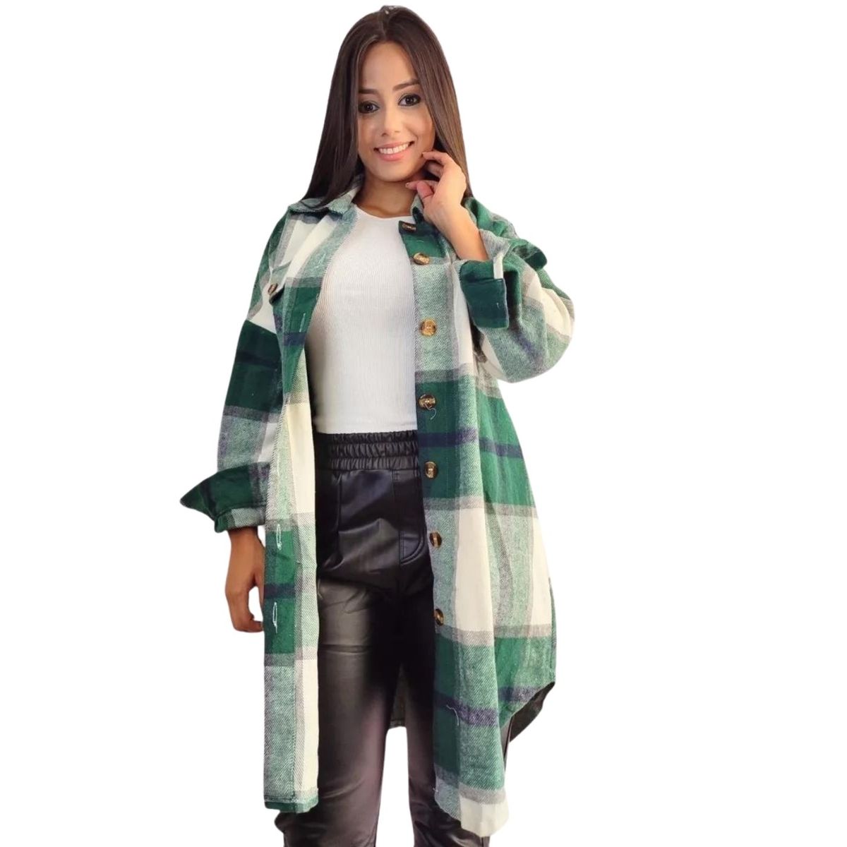 GENERICO - Camisa Leñadora A Cuadros Hombre Mujer Diseño Premium 026