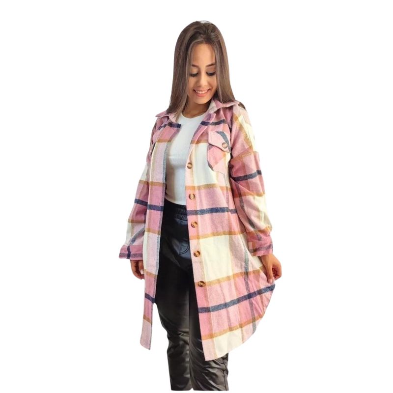 MPROPIA - Camisa Leñadora A Cuadros Hombre Mujer Diseño Premium 026