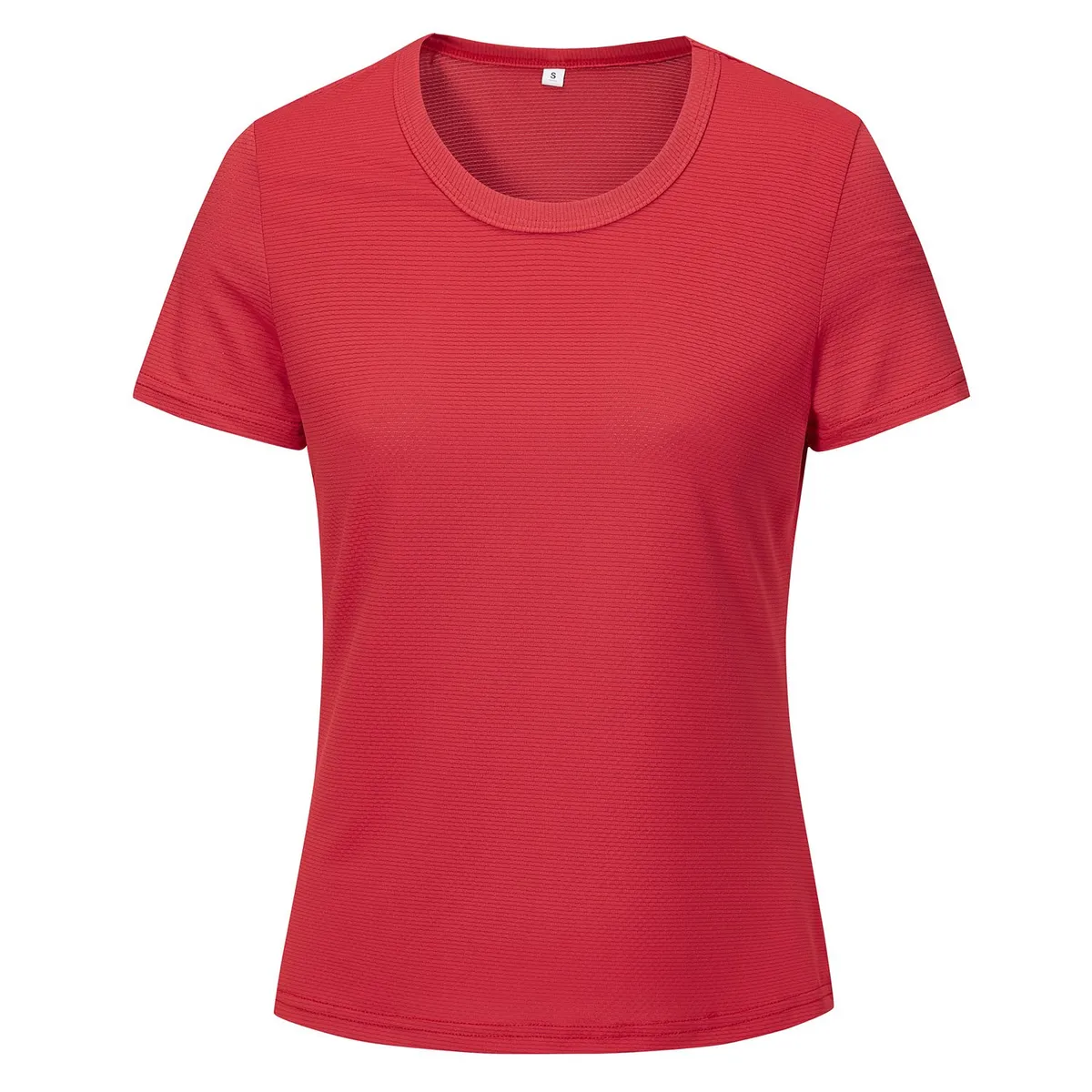 ANDESLAND OUTDOOR APPAREL - Polera Dry Fit Microperforado Manga Corta Sechurano Rojo Mujer