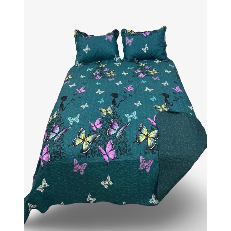 GENERICO - Cubrecama Quilt Luminoso 2 Plazas - Verano L14