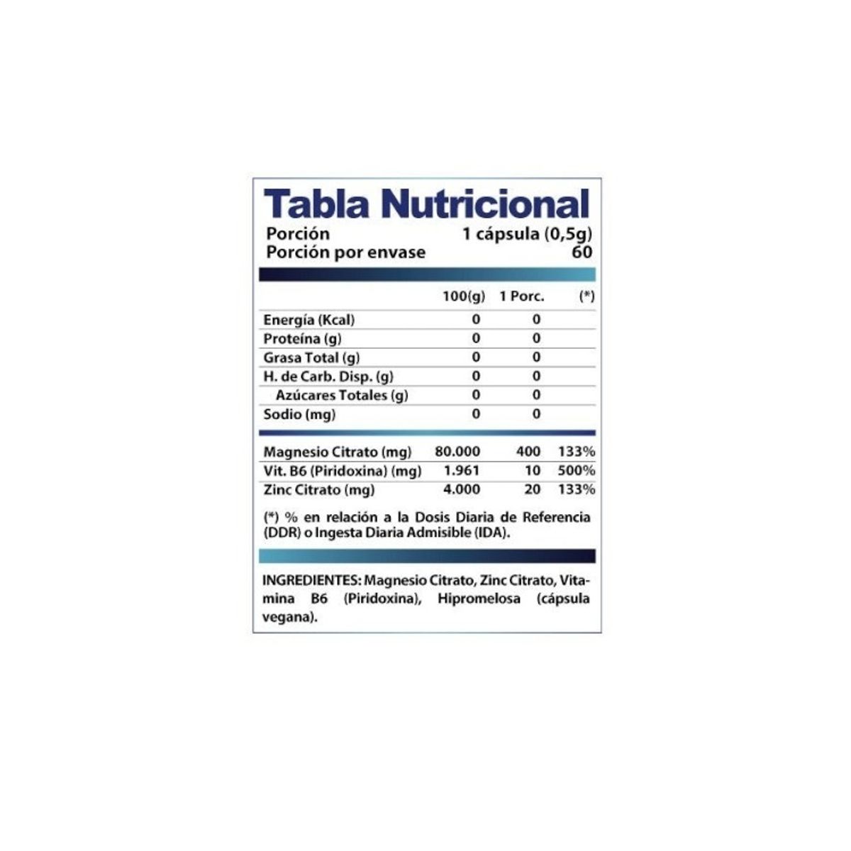 WINKLER NUTRITION - ZMA + B6 60 CAPSULAS - WINKLER NUTRITION