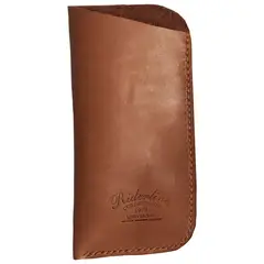 RIDERLINE - ESTUCHE PORTA LENTES ,CAFE, DE CUERO NATURAL ,