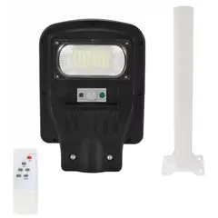 OEM - Luminaria Solar Publica con Soporte - High Light LED 50W - Negro