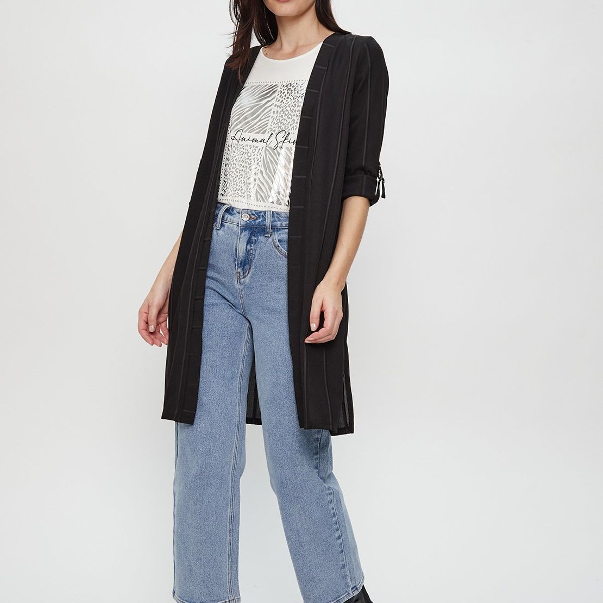 ASH - Tapado Abierto Negro Mujer Ash