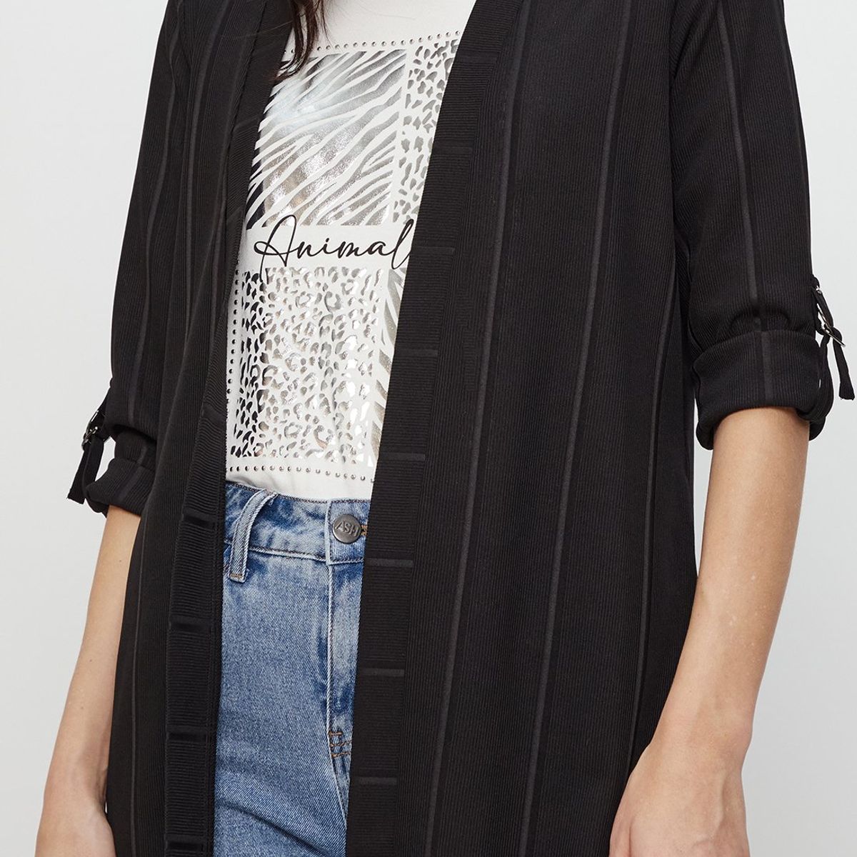 ASH - Tapado Abierto Negro Mujer Ash