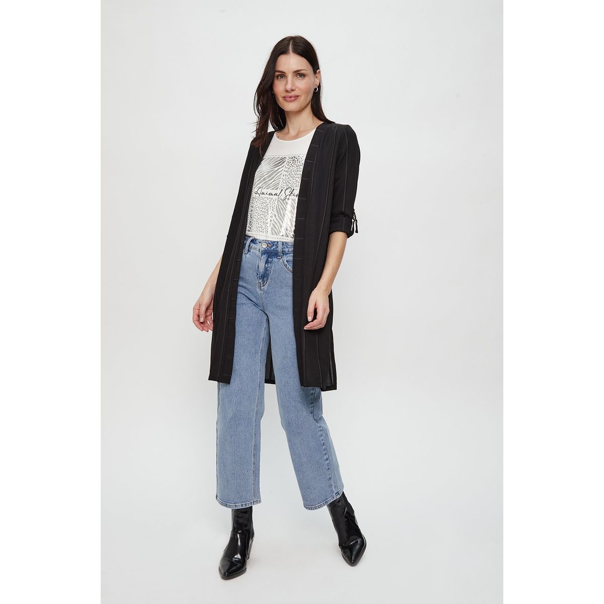 ASH - Tapado Abierto Negro Mujer Ash