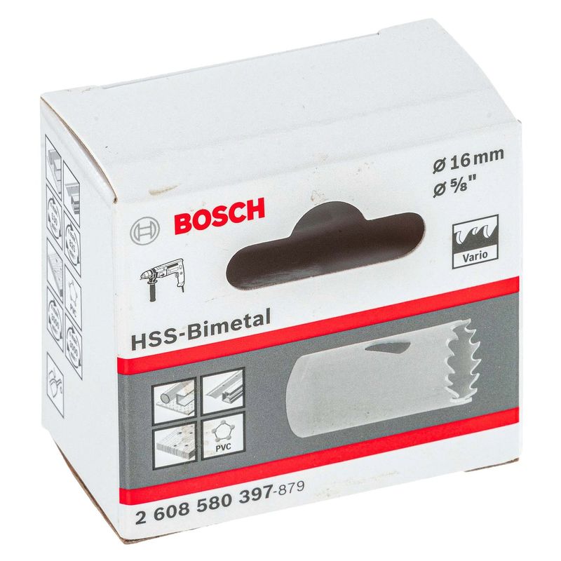 BOSCH - Sierra copa Bosch Bimetálica Eco HSS 16 mm