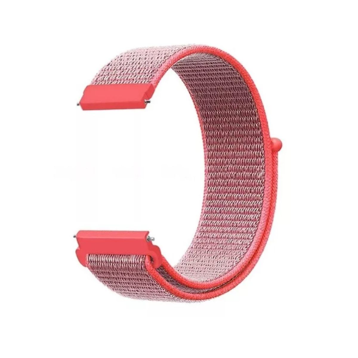GENERICO - Correa Nylon Ajustable Para Smartwatch 22-46mm-ROSA GRIS