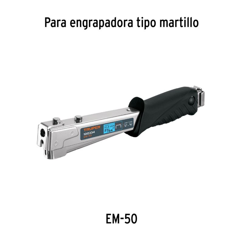 TRUPER - Grapas 1/4 Pulgadas 1000 Piezas Et-50-1/4 17965