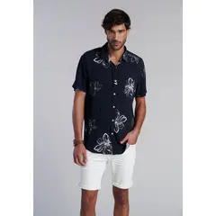 FEROUCH - Camisa Estampada Denver Fj Negro