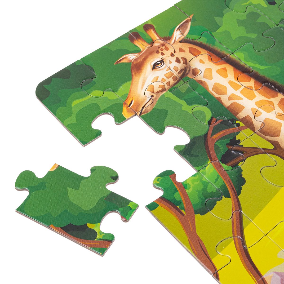 GENERICO - Puzzle Jirafa 36 piezas + Figura