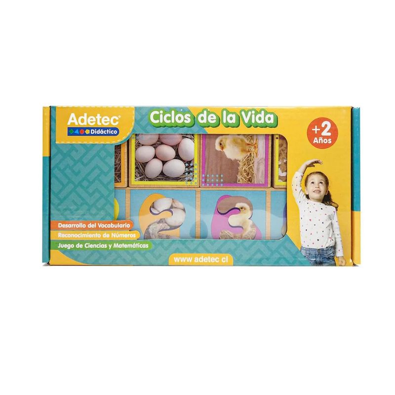 ADETEC - Secuencias De Los Ciclos De Vida 20 Piezas Juego Didáctico