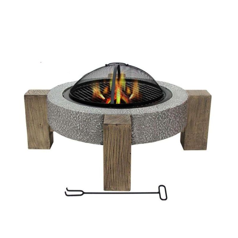 IGPRO - Fogon Parrilla A La Piedra Madera 75x75x44cm