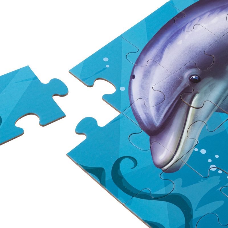 GENERICO - Puzzle Delfín 24 Piezas + Figura