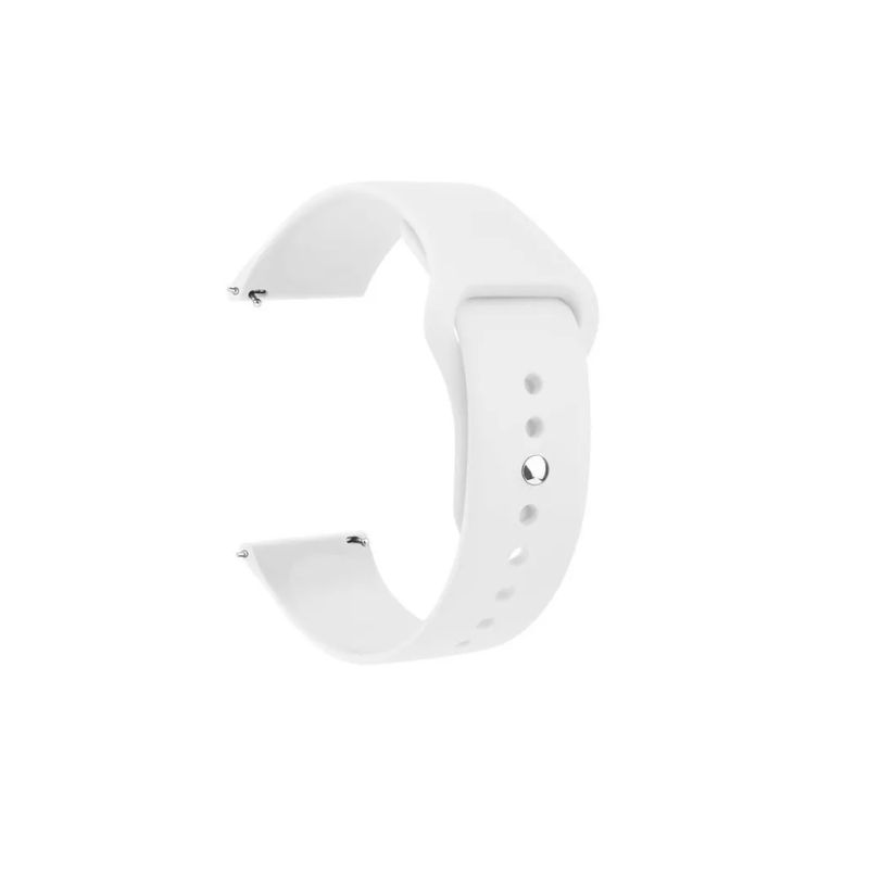GENERICO - Correa De Silicona Para Samsung Gear S3 Classic 46mm - 22mm-BLANCO