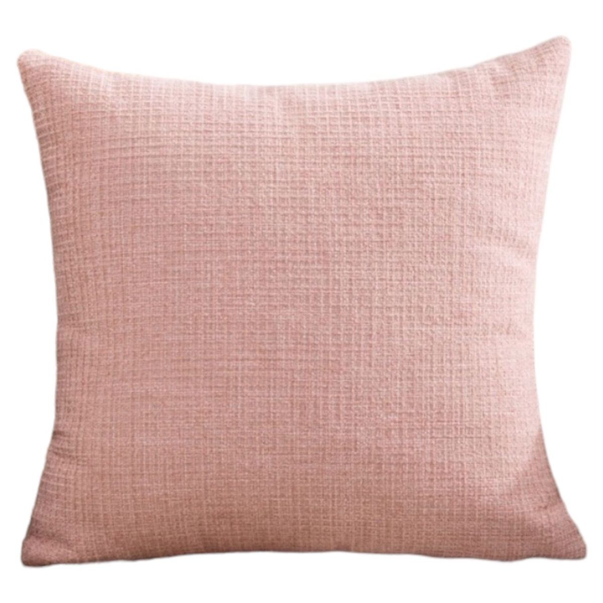 GENERICO - Funda Para Cojín De Lino 45x45 Rosa 1 Und