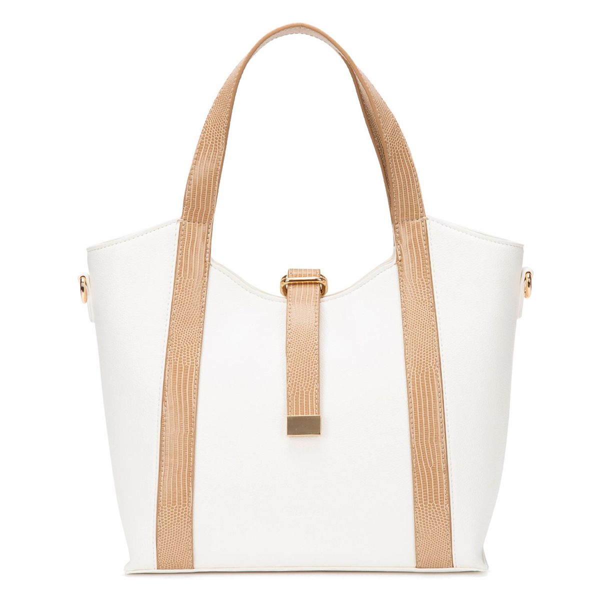 GACEL - Cartera - Mujer - Dos Asas Mediana - Gacel - Blanco