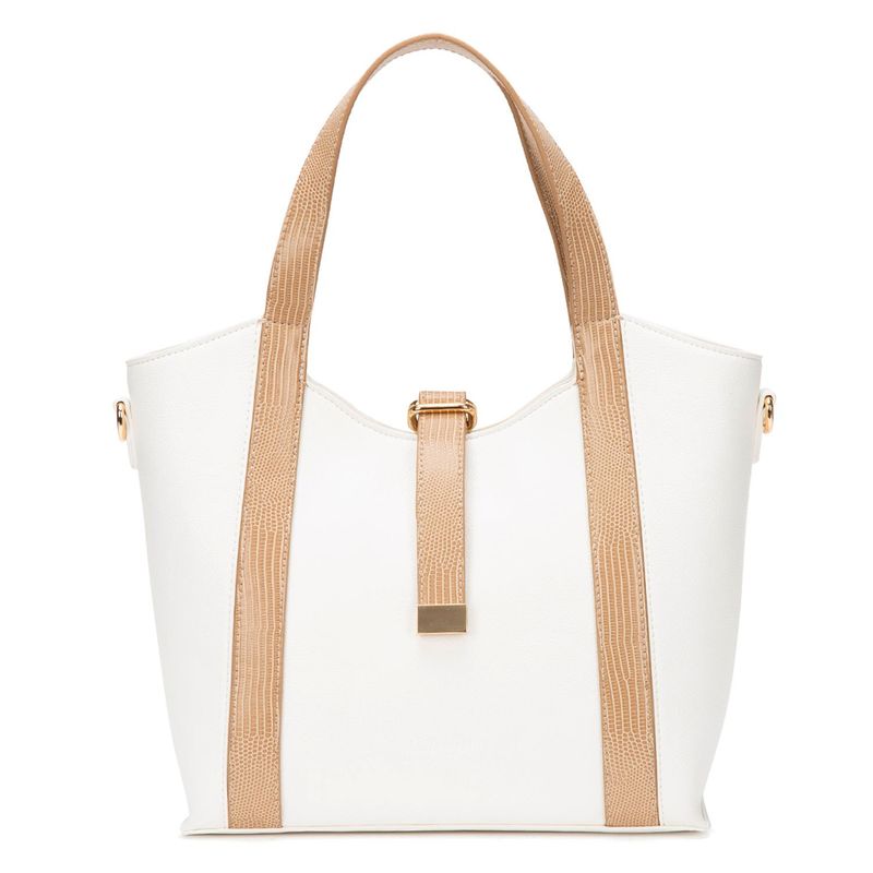 GACEL - Cartera - Dos Asas Mediana - Gacel - Blanco