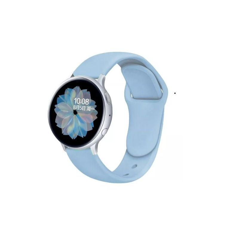 GENERICO - Correa De Silicona Para Samsung Gear S3 Classic 46mm - 22mm-CELESTE