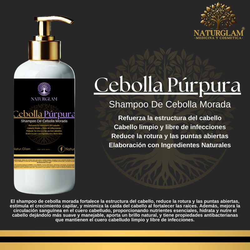 GENERICO - Shampoo cebolla purpura organico
