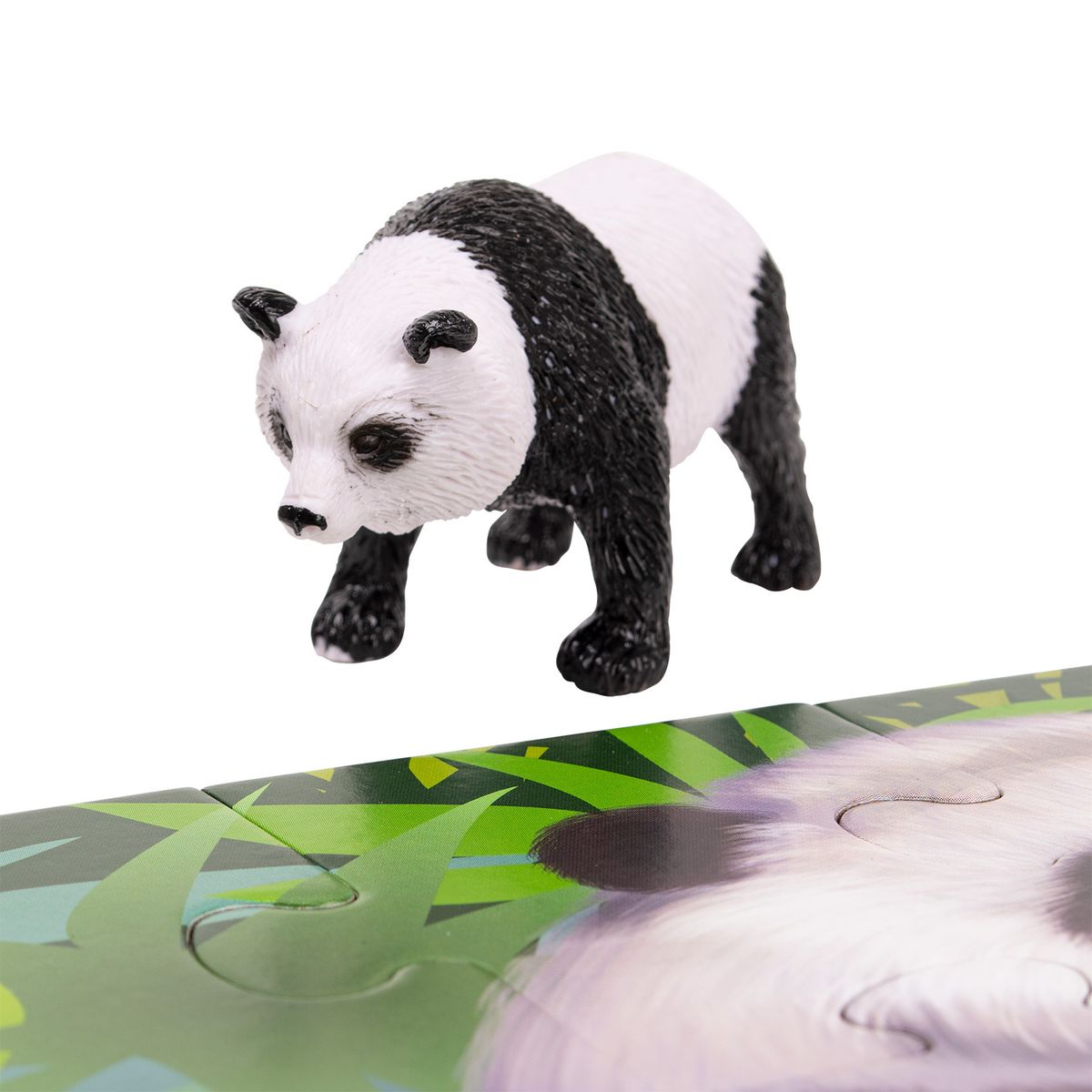 GENERICO - Puzzle Oso Panda 18 Piezas + Figura