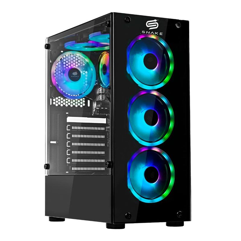 SNAKE GAMER - Pc Gamer Cobra V3 Intel Core I5-12400F RTX 4060 8GB SSD 1TB RAM 16 GB WIFI