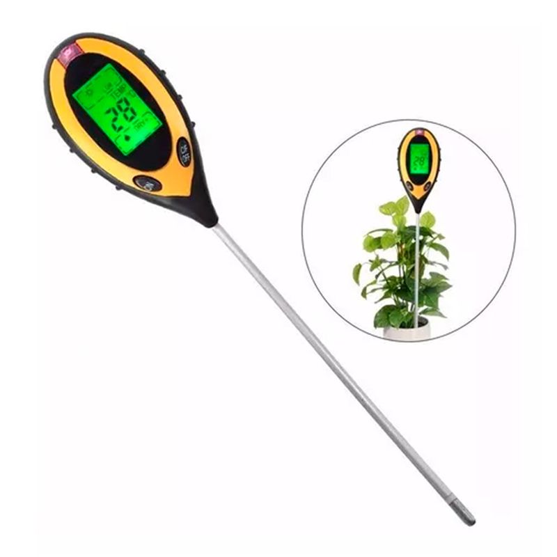 ESHOPANGIE - Medidor De Plantas 4 En 1 Suelo Ph Humedad