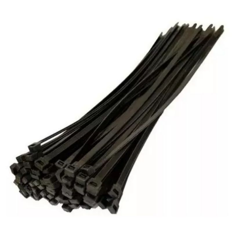 GENERICO - Amarra Plástica 2,6 X 150 Mm Negra (100 Unidades)