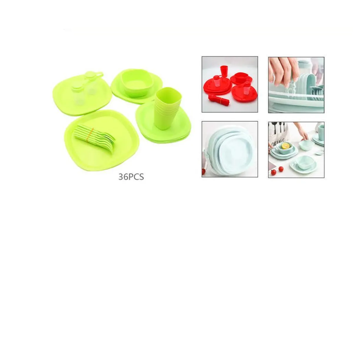 GENERICO - Set De Picnic O Camping Gran Pack 36 PCS