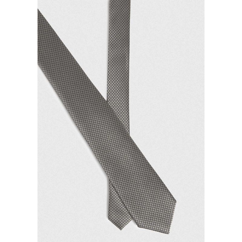 TRIAL - Corbata Hombre Formal Seda Diseño Travel Gris