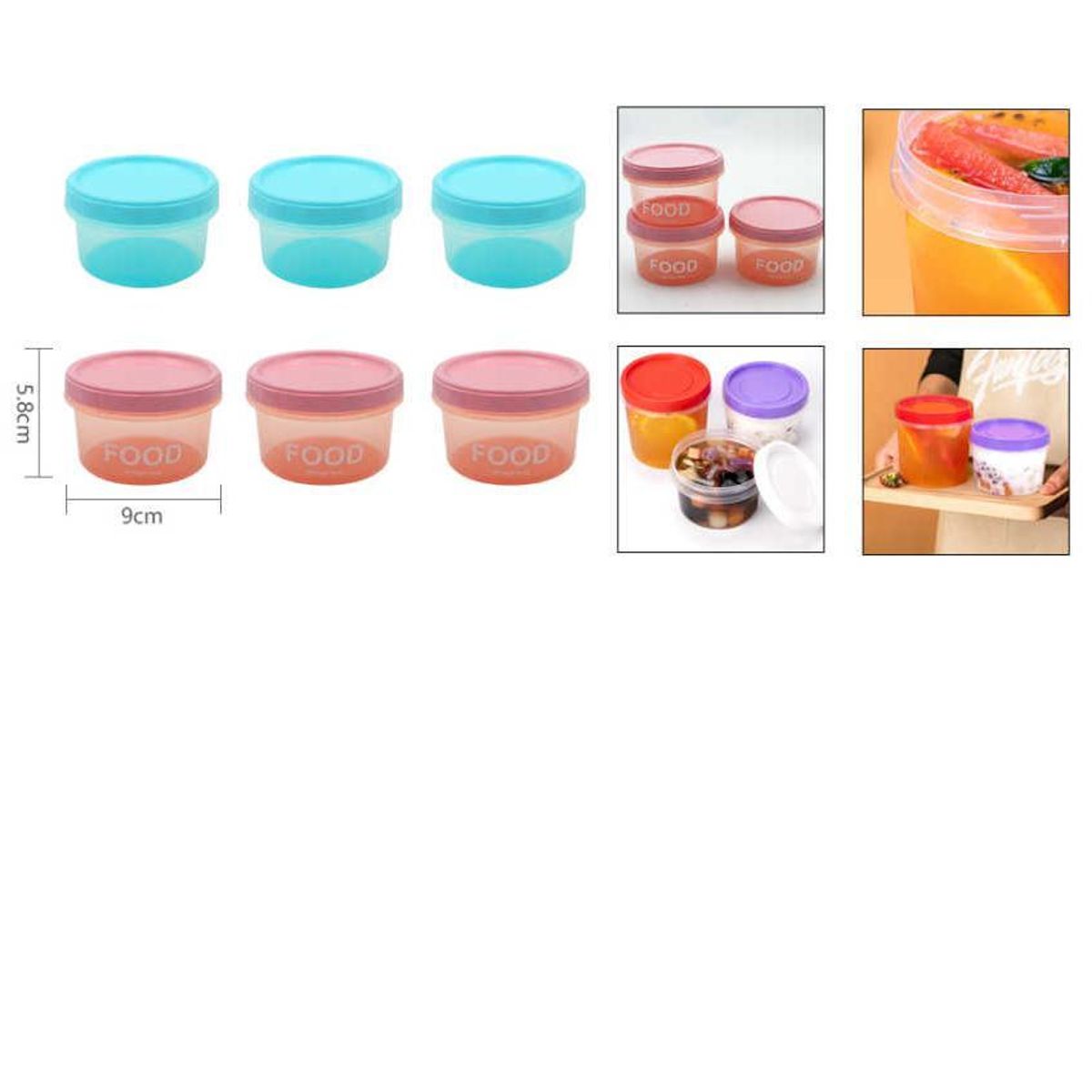 GENERICO - Envases Hermeticos 5.8 cm x 9 cm