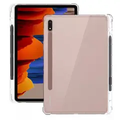 GENERICO - Carcasa Transparente Para Samsung Tab S7 Plus 12.4 Con Ranura