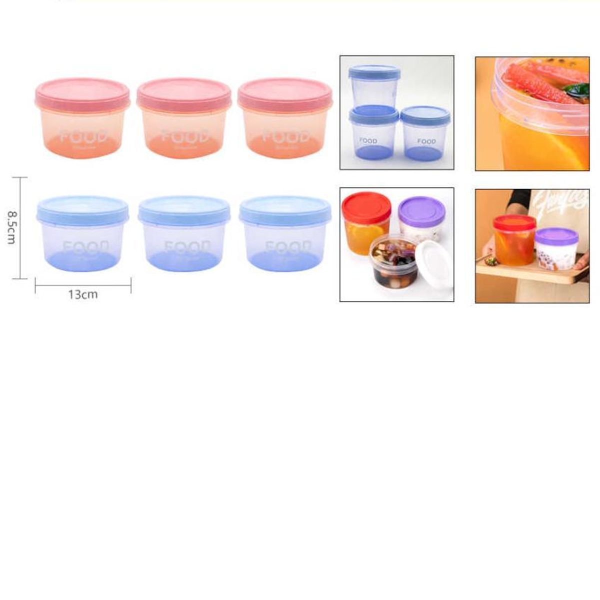 GENERICO - Set Envases Hermeticos 8.5 CM X 13 CM