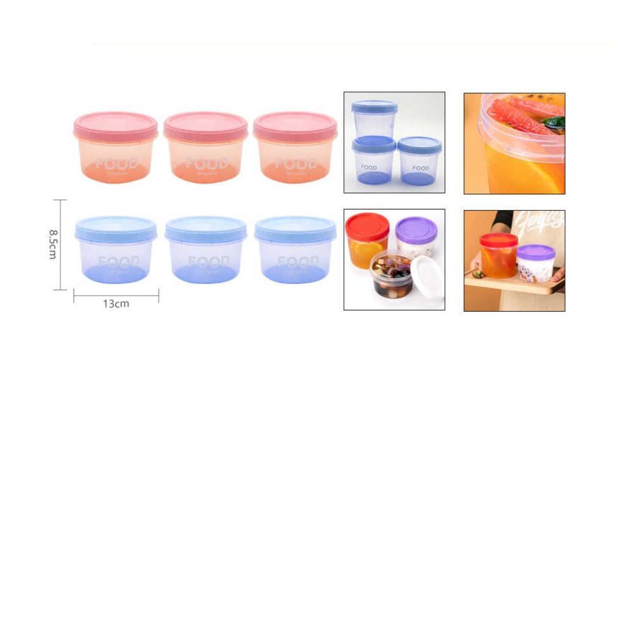 GENERICO - Set Envases Hermeticos 8.5 CM X 13 CM