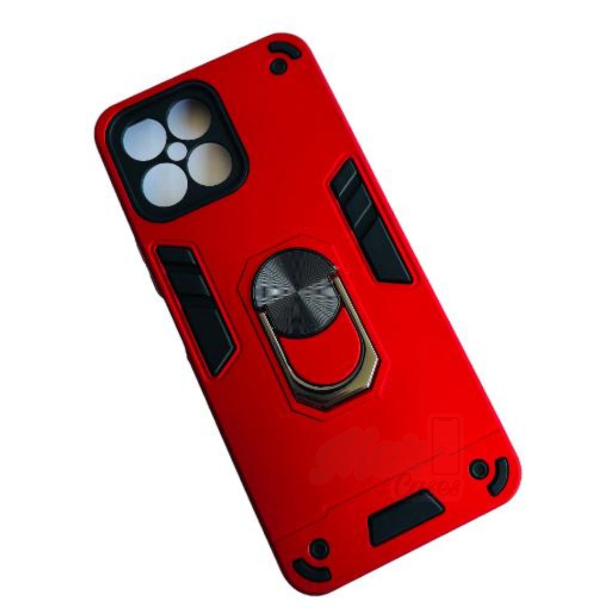 GENERICO - Carcasa Para Honor X8 Anti Golpes Anillo Rojo