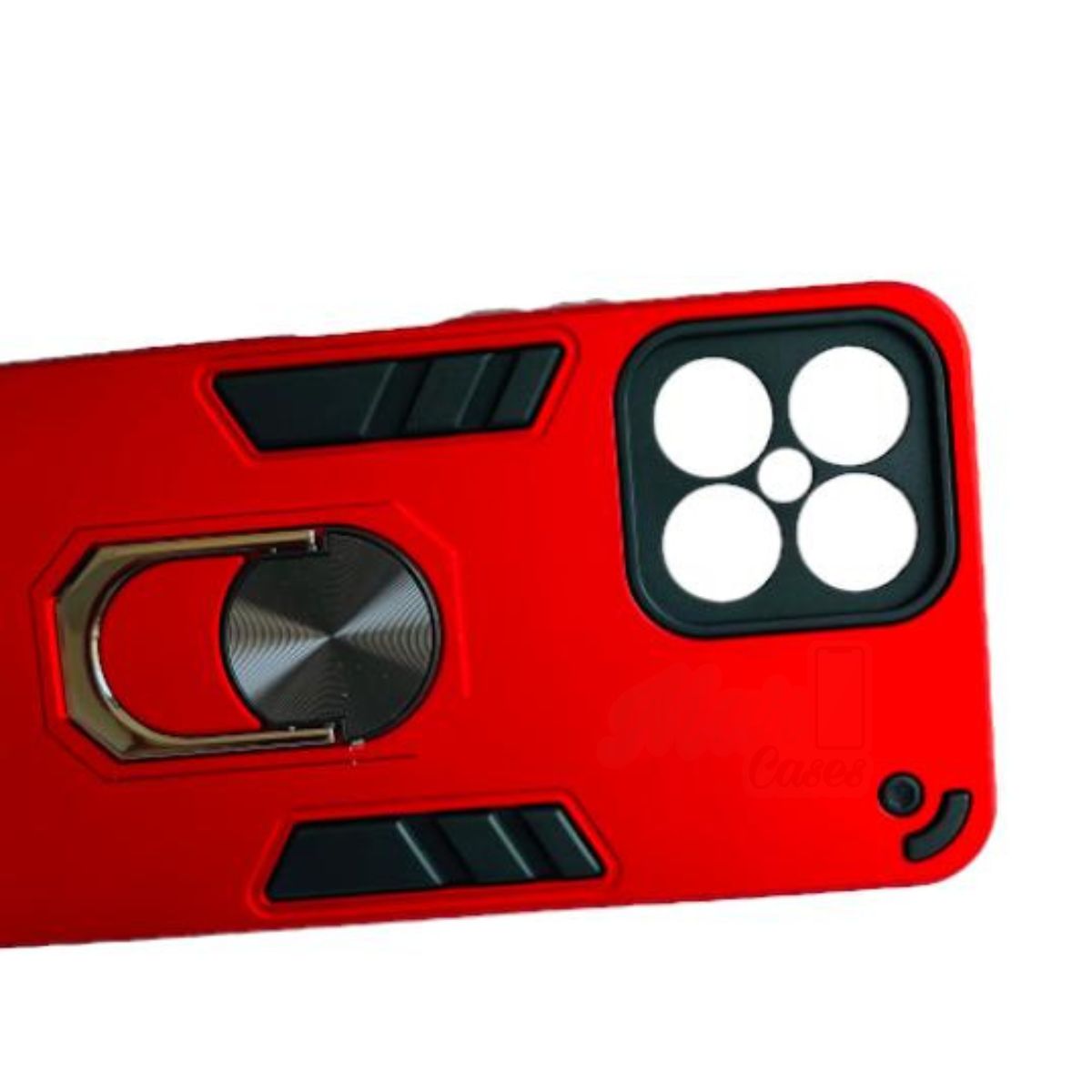 GENERICO - Carcasa Para Honor X8 Anti Golpes Anillo Rojo