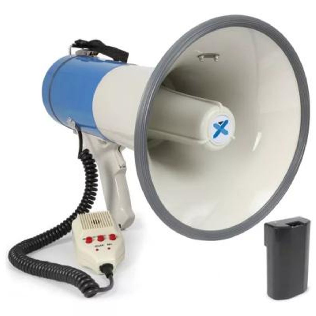 GENERICO - Megafono Portatil Fuerte Altavoz Recargable Con Pilas