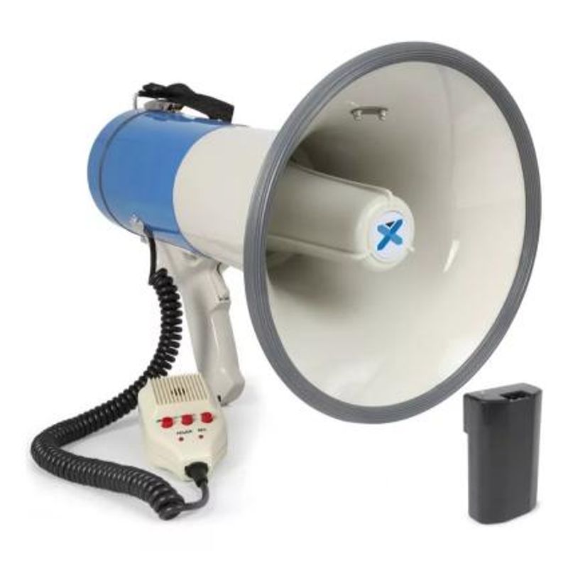 GENERICO - Megafono Portatil Fuerte Altavoz Recargable Con Pilas