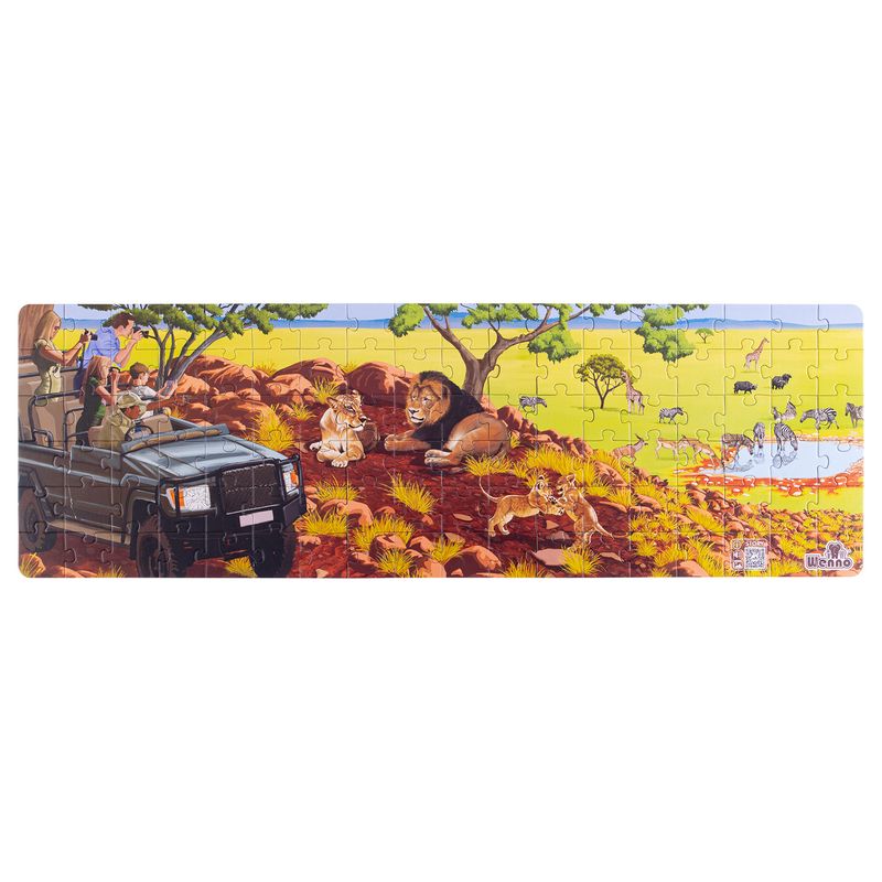 GENERICO - Puzzle León 108 Piezas + Figuras