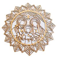 CUADRO DECORATIVO MANDALA SAGRADA FAMILIA 60CM