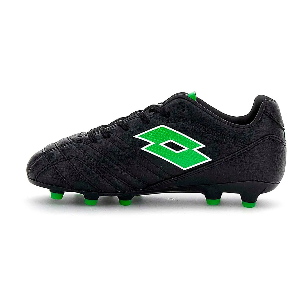 LOTTO - Zapato Fútbol Niño Lotto - Stadio 705 FG Negro Verde - Negro