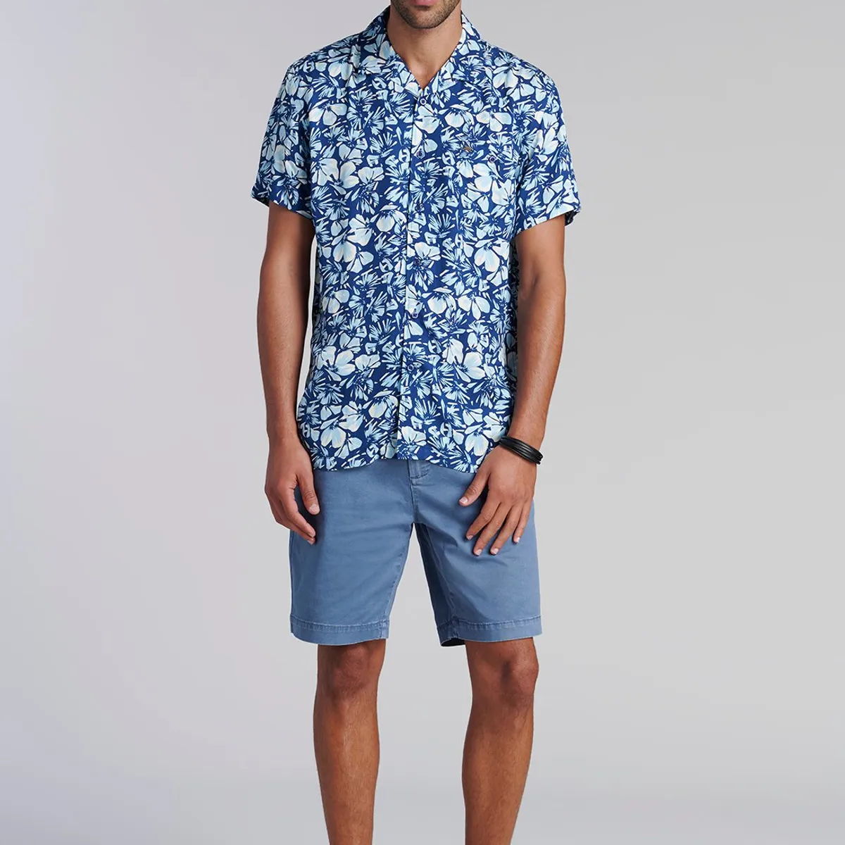 FEROUCH - Camisa Estampada Irving Fj Azul Ferouch