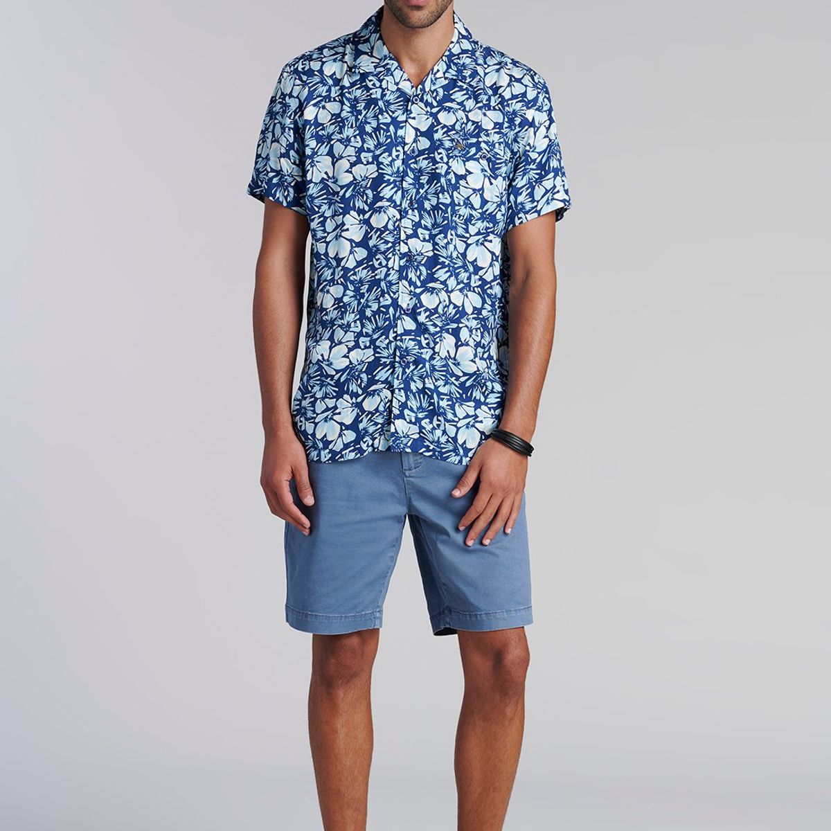FEROUCH - Camisa Estampada Irving Fj Azul Ferouch